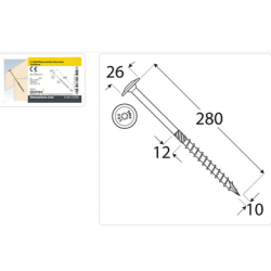 DMX 321028 - CT 10280 Wkręt ciesielski 10x280 - (25/op)